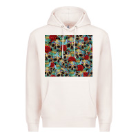 Pale Pink sugar skulls roses tumbler 3 Premium Hoodie - CTS Tumbler Store