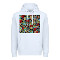 White sugar skulls roses tumbler 3 Premium Hoodie - CTS Tumbler Store
