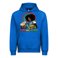 Cobalt Bae black and educated Urban Hoodie - Zillion Design Studio