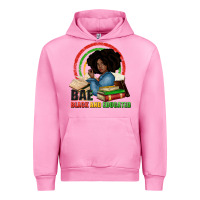 Fuchsia Pink Bae black and educated Urban Hoodie - Zillion Design Studio