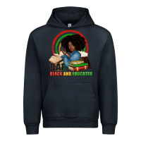Navy Bae black and educated Urban Hoodie - Zillion Design Studio