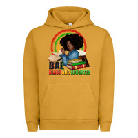 Pigment Peanut Butter Bae black and educated Urban Hoodie - Zillion Design Studio