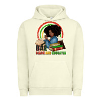 Pigment Pistachio Bae black and educated Urban Hoodie - Zillion Design Studio
