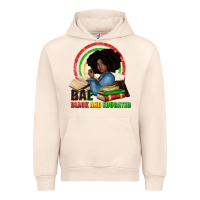 Sandshell Bae black and educated Urban Hoodie - Zillion Design Studio