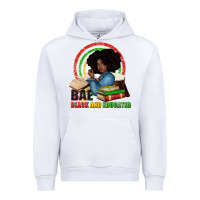 White Bae black and educated Urban Hoodie - Zillion Design Studio