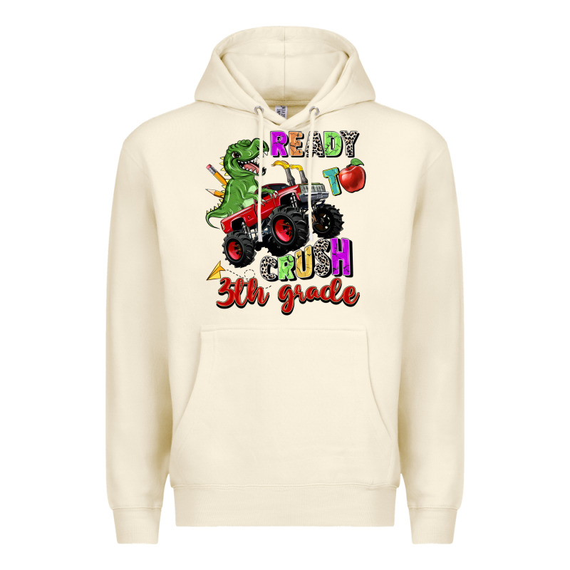 Ready To Crush 3th Grade Premium Hoodie by Zillion Design Studio | Teevron