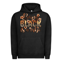 Pigment Black Being black is a vibe Urban Hoodie - Zillion Design Studio