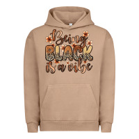 Pigment Burro Being black is a vibe Urban Hoodie - Zillion Design Studio