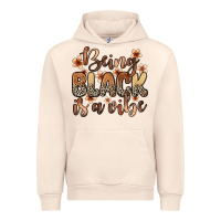 Sandshell Being black is a vibe Urban Hoodie - Zillion Design Studio