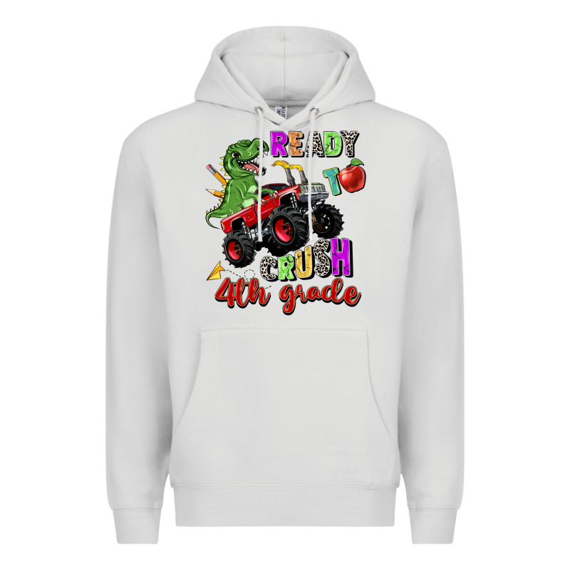 Ready To Crush 4th Grade Premium Hoodie by Zillion Design Studio | Teevron