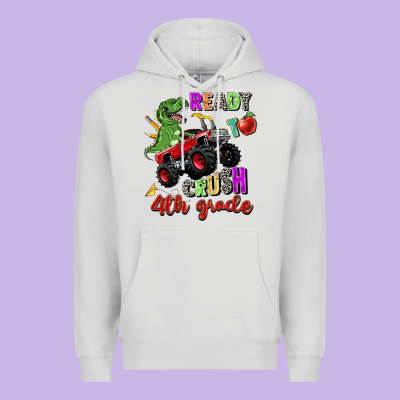 Ready To Crush 4th Grade Premium Hoodie Designed By Zillion Design Studio