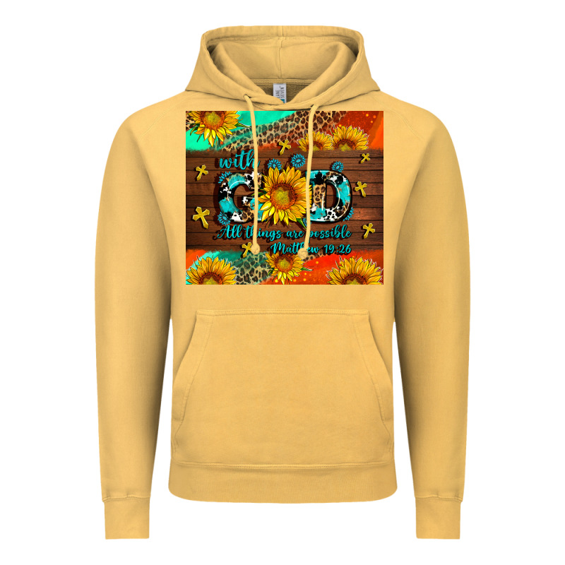 With God All Things Are Possible Vintage Hoodie by AdoDesignShop | Teevron