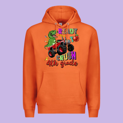 Ready To Crush 4th Grade Premium Hoodie Designed By Zillion Design Studio