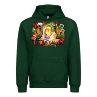 Forest Green joy to the world Urban Hoodie - texasbilliewilder