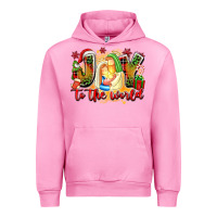 Fuchsia Pink joy to the world Urban Hoodie - texasbilliewilder