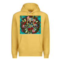 Antique Gold sugar skulls tumbler 3 Premium Hoodie - CTS Tumbler Store