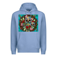 Colony Blue sugar skulls tumbler 3 Premium Hoodie - CTS Tumbler Store