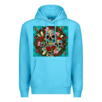 Ocean Blue sugar skulls tumbler 3 Premium Hoodie - CTS Tumbler Store