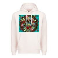 Pale Pink sugar skulls tumbler 3 Premium Hoodie - CTS Tumbler Store