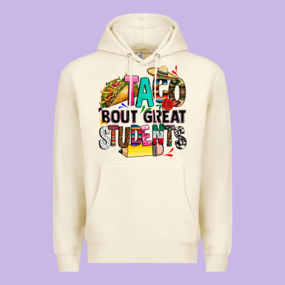 Taco Bout Great Students Premium Hoodie Designed By Cts Tumbler Store