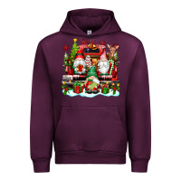 Mauve Wine christmas gnome truck Urban Hoodie - texasbilliewilder