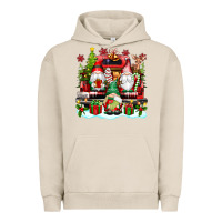 Pigment French Oak christmas gnome truck Urban Hoodie - texasbilliewilder