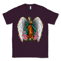 Plum Angel Wing Lady of Guadalupe Classic Tee - Jasminsmagicworld