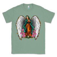 Sage Angel Wing Lady of Guadalupe Classic Tee - Jasminsmagicworld