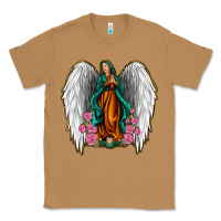 Toasted Coconut Angel Wing Lady of Guadalupe Classic Tee - Jasminsmagicworld
