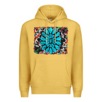 Antique Gold cowhide and serape gemstone background Premium Hoodie - RanaPortraitStore
