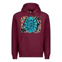 Burgundy cowhide and serape gemstone background Premium Hoodie - RanaPortraitStore
