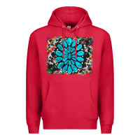 Cardinal cowhide and serape gemstone background Premium Hoodie - RanaPortraitStore