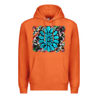 Carrot cowhide and serape gemstone background Premium Hoodie - RanaPortraitStore
