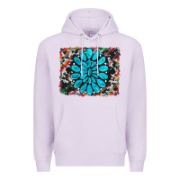 Lilac cowhide and serape gemstone background Premium Hoodie - RanaPortraitStore