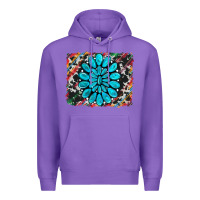 Purple cowhide and serape gemstone background Premium Hoodie - RanaPortraitStore