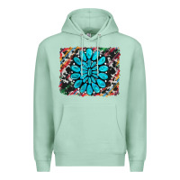 Seafoam cowhide and serape gemstone background Premium Hoodie - RanaPortraitStore