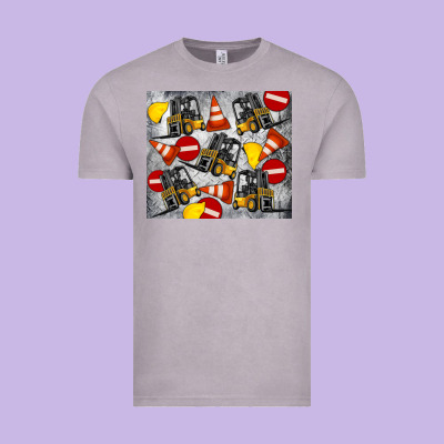 Forklift Tumbler Vintage Tee Designed By Artiststas