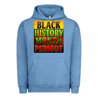 Pigment Pebble Blue Black history month periodt Urban Hoodie - Zillion Design Studio
