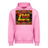 Fuchsia Pink Black History Month Urban Hoodie - Zillion Design Studio