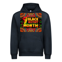Navy Black History Month Urban Hoodie - Zillion Design Studio