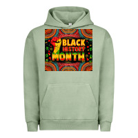 Pigment Oil Green Black History Month Urban Hoodie - Zillion Design Studio