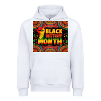 White Black History Month Urban Hoodie - Zillion Design Studio