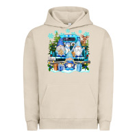 Pigment French Oak snowman gnome truck Urban Hoodie - texasbilliewilder