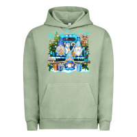 Pigment Oil Green snowman gnome truck Urban Hoodie - texasbilliewilder