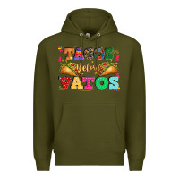 Army Green tacos before vatos Premium Hoodie - CTS Tumbler Store