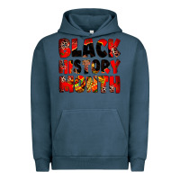 Pigment Midnight Navy Black history month juneteenth Urban Hoodie - Zillion Design Studio