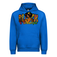 Cobalt Black is beautiful juneteenth Urban Hoodie - Zillion Design Studio