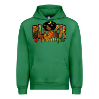 Emerald Black is beautiful juneteenth Urban Hoodie - Zillion Design Studio