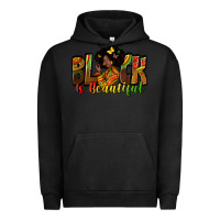 Pigment Black Black is beautiful juneteenth Urban Hoodie - Zillion Design Studio