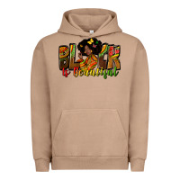 Pigment Burro Black is beautiful juneteenth Urban Hoodie - Zillion Design Studio